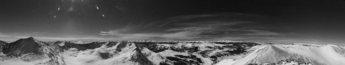 Black and White view of the Sawatch Range
